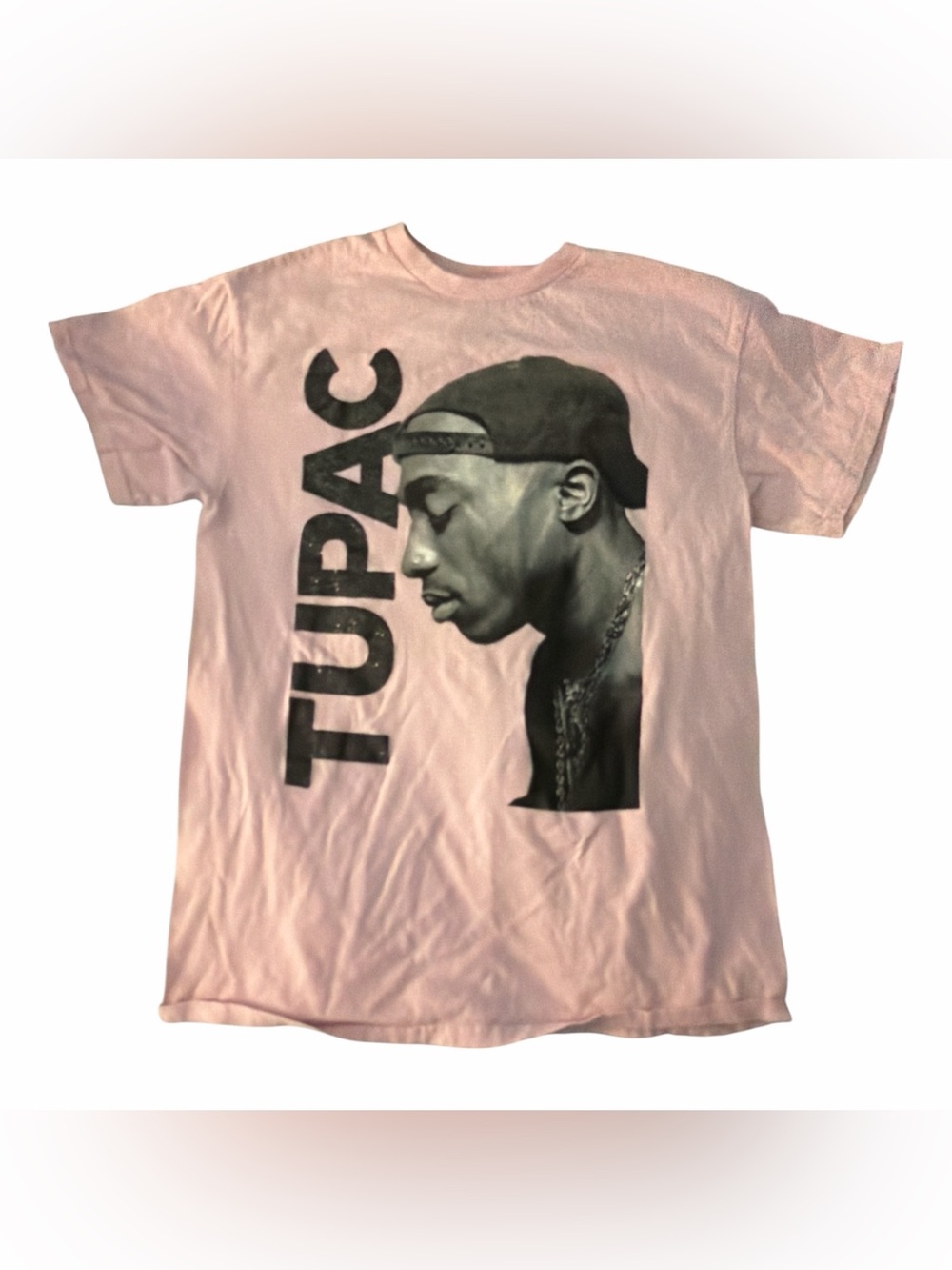2Pac Tupac Pink Graphic Tee